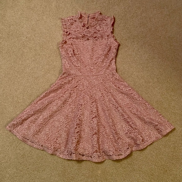 City Studio Dresses City Studio Lace Flare Dress Junior Size 5